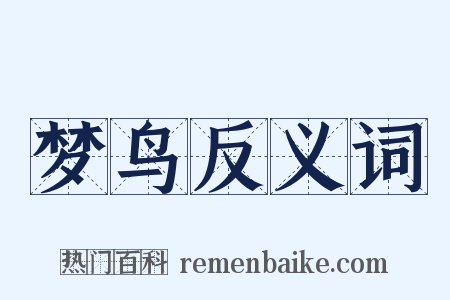 梦鸟反义词是什么意思的图片